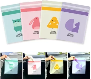 Car Trash Bags Vomit Bag Easy Stick-On Disposable PE Leak-Proof Durable Embossed Customized Size Household for Kitchen Bathroom