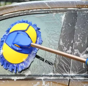 Car Wash Brush Cleaning Mop Chenille Broom Adjustable Telescoping Long Handle Car Cleaning Tool