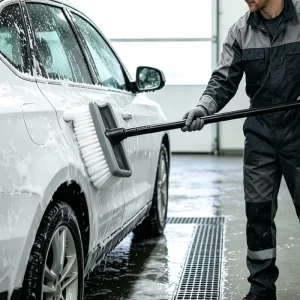 Car Wash Brush Made of PBT Material With Thickened Elastic Edges and Delicate Edges Which Does Not Damage the Car Paint