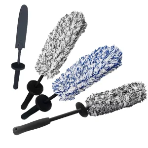 Car Wheel Brush Superfine Fiber POM Material Dust Duster Household Car Washing Supplies Cleaning Brush Tire Brush