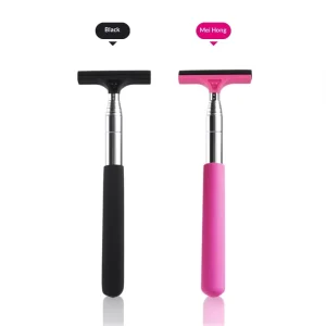 Car Window Mirror Glass Scraper Stainless Steel Telescopic Wiper Auto Defogging Water Removal Cleaning Tool