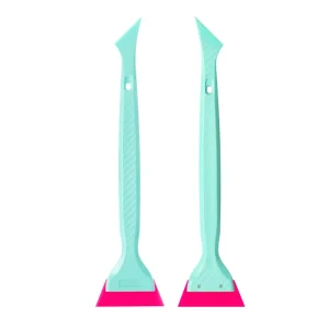 Car Wrapping Tool Dual Purpose Small Squeegee Long Plastic Handle Detail Scraper Window Tint Tools