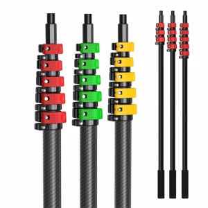 Carbon Fiber Telescopic Poles Carbon Fiber Extension Pole for High Windows Cleaning