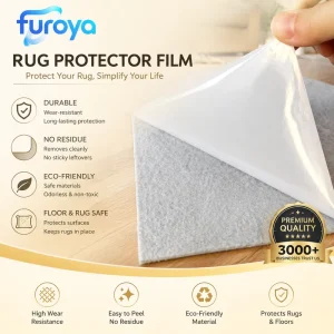 Carpet Protection Film PE Soft Glossy Plain Rolls for Commercial Buildings Temporary Floor Care Solutions