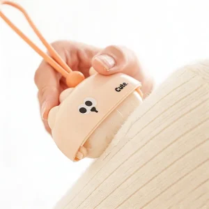 Cat Shape Washable Lint Roller with Lanyard Reusable Pet Hair Remover for Clothes&Furniture Custom Packaging logo