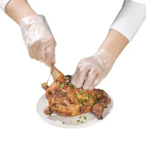 Catering Gloves Household Gloves Transparent Food Grade PE Plastic Thickened Disposable Polyester Cleaning Thick Winter Gloves