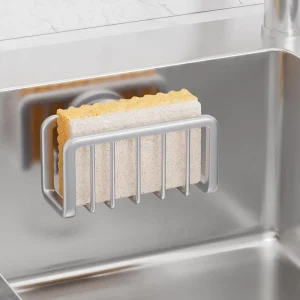 Cedar Space 304 Stainless Steel Sponge Drain Basket Faucet Hanging Sink Tidy Scouring Pad Holder Kitchen Soap Brush Rack Home Decor