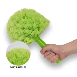 Ceiling Fan Cleaning Round Brushes Corner Brush Head Duster for Hot Tub Spa Bathroom Kitchen Floor Wall Cleaning