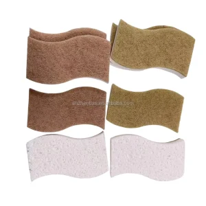Cellulose Scrub Dish Sponge Biodegradable Sisal Kitchen Reusable Washable Wood Pulp Sponge for Dishes Cleaning