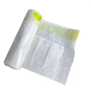 Central Pull Drawstring Trash Bag on Coreless Roll Dual Tone High Tension Plastic Garbage Bags