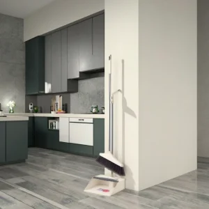 Ceramic Tile Floor Broom Set PET Brush Stainless Steel Broom Pole Dustpan Factory Outlet Product Brooms Dustpans