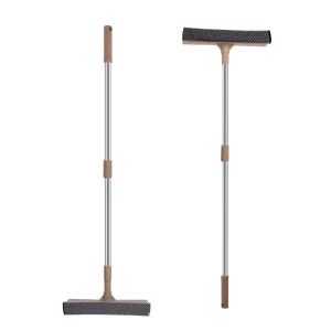 Chaoyuan Telescopic Aluminum Handle Double-sided TPR Sponge Head Glass Squeegee