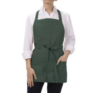 Chef Apron for Men and Women Professional for Cooking With Pockets Adjustable Bib Aprons Water & Oil Resistant