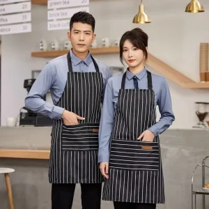 Chef Aprons 2 Pack Sleeveless Adjustable Bib Apron Soft Breathable Eco Friendly Reusable Cooling Use Men Women Black Brown