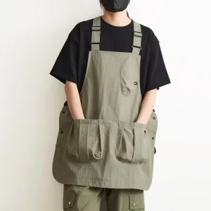 Chef Aprons for Women Men with Large Pockets Cross Back Water Repellent Work Apron
