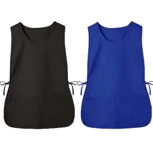 Chef Cobbler Apron Adjustable Waist Ties Durable Vest Smock Aprons With 2 Deep Front Pockets Adult Smock Apron