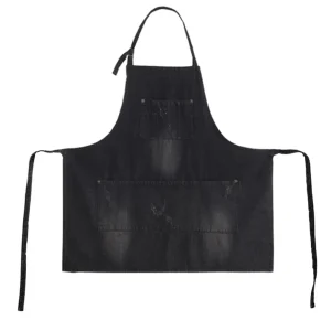 Chef Cotton Canvas Cross Back Bib Apron Pockets Reusable Durable Unisex Kitchen Bar Commercial Cafe Restaurant Work Apron