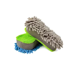 Chenille Car Wash Sponge Coral Velour Cleaning Sponge Block Ultra Fine Fibre Automotive Cleaning Detailing Supplies