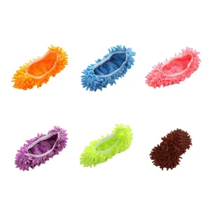 Chenille Mop Shoe Covers Lazy Slippers for Floor Cleaning in Multiple Colors Household Cleaning Tools & Accessories