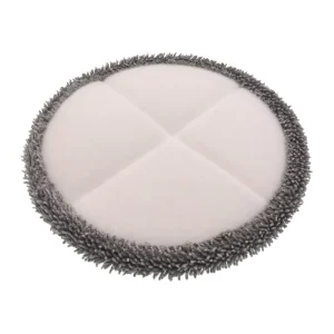 Chenille Rotating Mop Head Grey Round Mop Pad All in One Vacuum Cleaner Floor Mop Pad