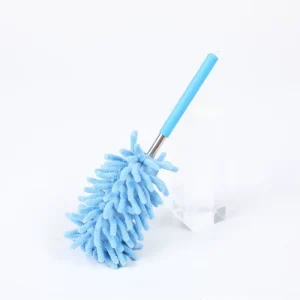 Chenille Telescopic Dust Brush for Home Office Cleaning Detachable Washable Cross border Bestseller 27 75cm Metal Handle