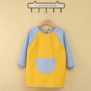 Children’s Painting Apron Kids Memory Cloth Covered Waterproof Smock Drawing Apron for Kids