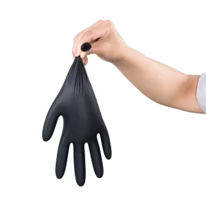 China Factory Comfortable Black Nitrile Gloves Powder Free for Kitchen Use Disposable Nitrile Gloves 100 Pcs Box Household