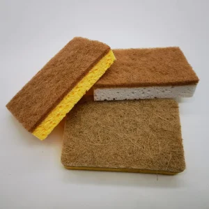 China Factory Kitchen Cleaning 100% Biodegradable Abrasive Sponge Scouring Pad