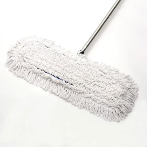 China Manufacture Cotton Professional Dust Mop Recycled Cotton White Yarn Set Stainless Steel Long Telescopic Extendable Mops