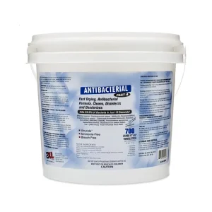 China Manufacturer Non-Woven Sustainable Biodegradable Antiseptic Gym Equipment Wipes Perforated Roll Wipes in Bucket 800 Pcs