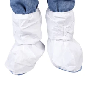 China Supply Anti-Slip Microporous CPE Overshoes Non-woven Hand Made Clean Room Boot Covers