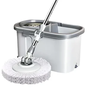 Chinese Factory Whole Directly 360 Rotating Spin Hand Free Mop with Bucket White Color High Quality Mop
