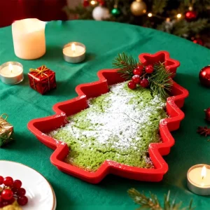 Christmas Tree Silicone Cake Mold, Non-Stick Baking Pan for Cookies, Chocolate and Ice Cubes