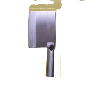 Chrome Steel Kitchen DIY Bone Chopper Knife with Hollow Pine Handle OEM