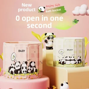 Circle qi Bath Bucket Requires No Installation Adults Foldable Portable Kids Bath Bucket Requires No Installation