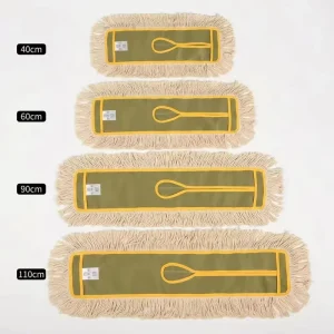 Classic Natural White Yarn Dust Mop 4 Sizes Replaceable Dust Push Refill for Hotel Property Commercial Cleaning