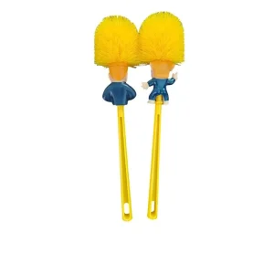 Classic Toilet Brush with Strong Bristles, Easy Grip, Hideaway Compact Long Brush