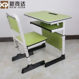 Classroom Furniture Student Desk Mdf School Desk And Chair Primary Adjustable Height Children School Chair And Table Set