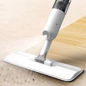Clean Home Accessories Scraper Refillable Spray Bottle 3 Washable Pads Spray Floor Mop
