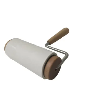 Clean Room Lint Roller with Long Handle Sticky Adhesive Wooden Cleaning for Clothes and Pets Dust Removal