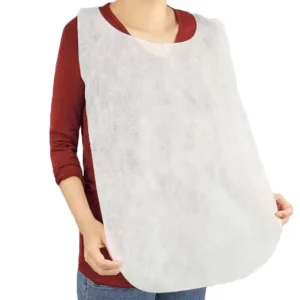 Clean White Non Woven Disposable Apron 40*72cm 100Pieces Restaurant Disposable Apron