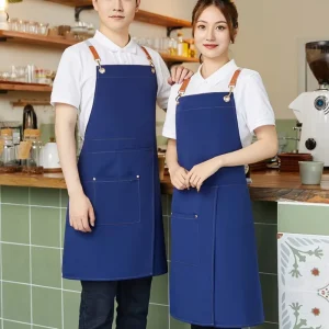 Clean and Waterproof Aprons Unisex Work Uniforms Custom Logos Suitable for Restaurants Cafes and Bakeries