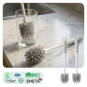 Cleanhome Bottle Cleaning Brush Water Bottle Cleaning Brush with Soft PP Bristles for Cups Mugs and Baby Bottles