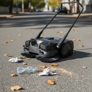 Cleaning 4 Hours Walk Behind Floor Sweeper Electric and Manual Floor Scrubber Plastic Road Broom and Rotary Broom for Cleaning