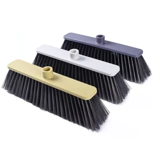 Cleaning Broom with Dustpan Plastic Broomstick and Nylon Bristle for Indoor Outdoor Use Household Cleaning