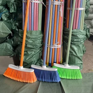 Cleaning BroomHome Bristle Brush with Handle for Outdoor Indoor Brooms & Dustpans