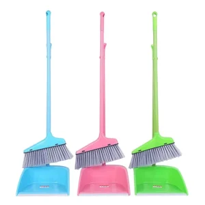 Cleaning Brush Broom Dustpans Set Home for Floor Sweeper Garbage Cleaning Stand up Broom Dustpan Set Household Cleaning Tools