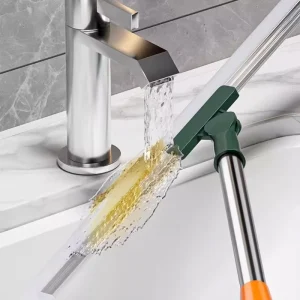 Cleaning Brush Long Handle Telescopic Magic Broom Silicone Floor Wiper Squeegee Strip Window Glass Household Bathroom Sweeping