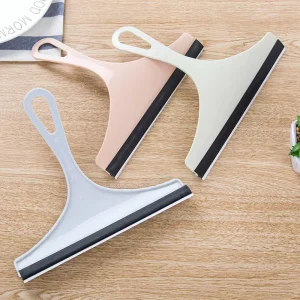 Cleaning Brushes Silicone Scraper Plastic Small Cleaning Squeegee for Window Shower Restaurant Table Floor
