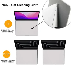 Cleaning Cloth Cover for MacBook 13 14 15 16 Inch Air Pro Laptop Screen Keyboard Imprint Protection Microfiber Washable Cloth